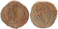 Indien, Baktrien AE-Tetradrachme Kanishka I. Kushan, Baktrien Indoskyten, Kanishka I., Kapisha -