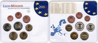Bundesrepublik Deutschland Offizieller Kurssatz 2002 ADFGJ komplett Offizieller Kurssatz 2002 ADFGJ Stempelglanz mit den Euromünzen 1Cent bis 2€ -