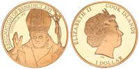 Cook Islands 1 Dollar Cook Islands 1 Dollar 2013 Resignation of Benedict XVI. -