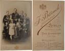 Kaiserreich Foto Kabinett Foto Kaiser Wilhelm II mit Familie -