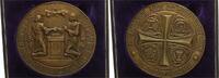 Preußen/ Templin Bronzermedaille, zum Ehejubiläum Goldene Hochzeit, Evangelische Kirche der Altpreußischen Union, Originaletui -