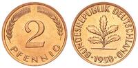 Deutschland 2 Pfennig BRD 2 Pfennig 1950 J prfr. * -
