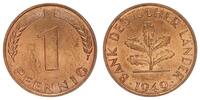 Deutschland - BRD 1 Pfennig 1 Pfennig Bank deutscher Länder - BRD 1 Pfennig 1949 F -