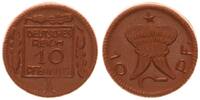 Kaiserreich / Probe 10 Pfennig Probe Probe für ein 10 Pfennig Kaiserreich Einführung der Porzellanwährung -