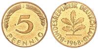 Deutschland - BRD 5 Pfennig BRD 5 Pfennig 1968 J -