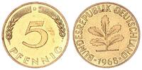 Deutschland - BRD 5 Pfennig BRD 5 Pfennig 1968 D -