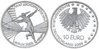 Deutschland 10€ Leichtatletik Münzzeichen J in Münzkapsel -