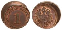 Kaiserreich 1 Pfennig Kaiserreich 1 Pfennig 1876 A 15% dezentriert -