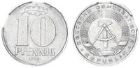 DDR 10 Pfennig Fehlprägung mit 2 Zainenden -