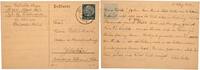 Konvolut 1940 - 1943 Buchenwald 3 Postkarten aus dem Konzentrationslager Buchenwald leicht gebraucht