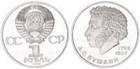 Russland 1 Rubel Russland 1 Rubel 1984 185. Geburtstag Alexander Puschkin -