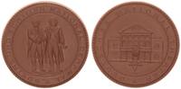 Deutschland/Meissen Porzellanmedaille Weimar Goethe und Schiller National Denkmal -