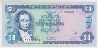 Jamaika 10 Dollars Jamaika, 10 Dollars, 1989 -