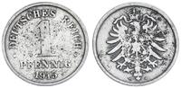 Kaiserreich 1 Pfennig Probe offiziell nicht geprägtes Jahr - Exemplar der Sammlung Coenen - selten - Alu !!! -