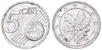 Deutschland / Bundesrepublik 5 Cent Fehlprägung 5 Cent 2012 D auf stark magnetischem Stahlschrötling -