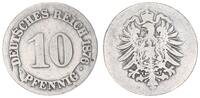 Deutschland / Kaiserreich 10 Pfennig Fehlprägung Kaiserreich 10 Pf. J.4 1876 starke Stempelbrüche und Risse -