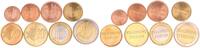 Frankreich/Österreich Vorläufer,Testprobe 1,2,5,10,20,50 Cent,1 und 2 Euro Training Token Frankreich 1 Cent- 2 Euro Training Token Testmünze im Vorfeld der Europroduktion -