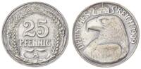 Kaiserreich / 25 Pf. Probeprägung 25 Pfennig Probe zum 25Pfennig J.18 Wertseite ähnlich J.18, RS.Adler nach links. -