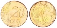 Frankreich 20 Cent Frankreich Fehlprägung 20 Cent 2000 auf zu kleinem und zu dünnem Schrötling -