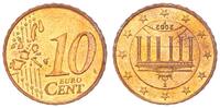 Deutschland / Bundesrepublik 10 Cent Fehlprägung 180 Grad Stempeldrehung, genau kopfstehend geprägt -