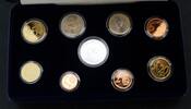 Finnland KMS 1 Cent - 2€ + Silbermedaille -