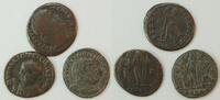 Antike Lot aus 3 Folles 3 Römische Kaiser Lot(33) ,Constantinus I, Licinius I, Licinius II -