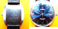 Schweiz, HERREN ARMBANDUHR, HERREN ARMBANDUHR OMEGA mit Automatik-Uhrwerk 565, gute Funktion-ca. 1970, -