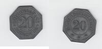 Deutschland 20 Pfennig Wertmarke über 20 Pfennig der Gutermann & CO, Gutach BR -