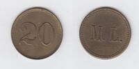 Deutschland Wertmarke zu 20 Deutschland, Bamberg, Wertmarke zu 20 Pfennig von Martin Leicht -
