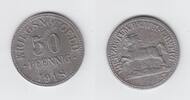 Nebengebiete / Braunschweig Notgeld 50 Pfennig Herzogtum / Braunschweig 50 Pfennig 1918 Kriegsnotgeld Eisen -
