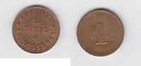 Notgeld Ludwigsburg 1 Pfennig Notgeld Ludwigsburg Brauerei R. Cluss -