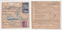 3. Reich / Konzentrationslager Buchenwald Paketmarke unterschrieben von der SS - O.Brinkmann Paketmarke an den Schutzhäftling No 29183 Konzentrationslager Buchenwald -