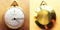 Deutschland, UNISEX TASCHENUHR, UNISEX TASCHENUHR (Frack), vergoldet, Mauthe, Cal. 612, gute Funktion, ca. 1965, -