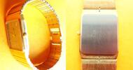 Deutschland, DAMEN ARMBANDUHR, solide vergoldete Amara DAMEN ARMBANDUHR, Quartz, neue Batterie-gute Funktion, -