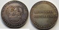 DDR Silbermedaille Münzausstellung Bezirk Rostock, Ostseewoche -