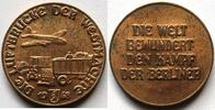 Berlin Bronzemedaille die Luftbrücke der Westmächte -