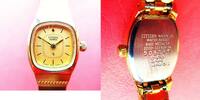 Japan, Damen ARMBANDUHR, hübsche, vergoldete DAMEN ARMBANDUHR, CITIZEN, Quartz, sehr gute Funktion, -