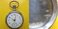 Schweiz HERREN TASCHENUHR, HERREN TASCHENUHR, Silber - 0,800, Zylindergang, gute Funktion, ca. 1915, -