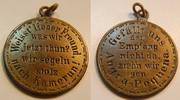 Kolonien Medaille Kolonien Messing Medaille Kamerun / Angra Pequena. ss-vz mit Originalöse -