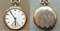 Deutschland, HERREN Taschen UHR, HERREN-TASCHENUHR, Zentra, Ankerhemmung, Zifferblattschäden, ca. 1925, -