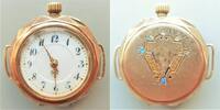 Schweiz, DAMEN Taschen UHR, DAMEN TASCHENUHR, Gold 8K, Gehäuseumbau, Zylinderhemmung, gute Funktion,ca.1915, -