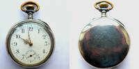 Schweiz, HERREN Taschenuhr, HERREN TASCHENUHR, Silber, 0,800, Zylinderhemmung, gute Funktion, ca. 1915, -