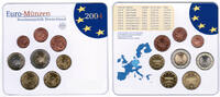 Bundesrepublik Deutschland Offizieller Kurssatz 2004 F Einzelplatte Offizieller Kurssatz 2004 F Einzelplatte mit Euromünzen 1 Cent bis 2€ -