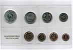 Deutschland / BRD / Kurssätze 1Pf. bis 5 DM Kurssatz Bundesrepublik Deutschland 1965G Polierte Platte Auflage nur 8233 Stück -