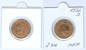 Nach Stabilisierung der Mark 1923-1933 (1936) 4 Reichspfennig -