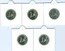 Bundesrepublik Deutschland  1 Euro 2021 ADFGJ PP