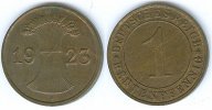 Nach Stabilisierung der Mark 1923-1933 (1936) 1 Rentenpfennig -