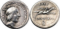 République romaine Calpurnius Piso Frugi Denier 90 BC Rome République romaine -