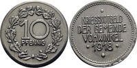 Europa 10 pfennig Notgeld (Emergency money) - iron 1918, Vohwinkel, Germany -