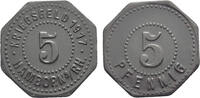Europa 5 pfennig Notgeld (Emergency money) - zinc 1917, Hamborn, Germany -